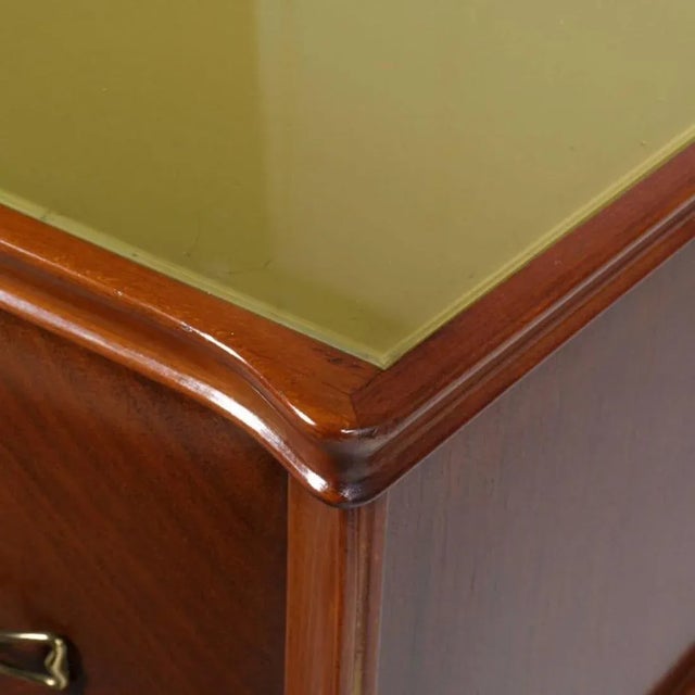 Wood Mid-Century Walnut Nightstands, Set of 2 For Sale - Image 7 of 10