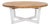 Leo Round Coffee Table 4 Legs, Natural With White Legs For Sale