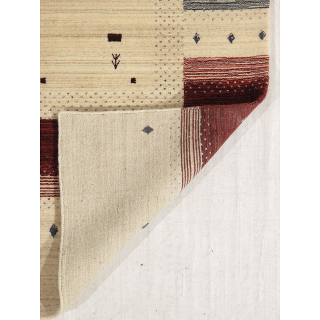 1980s Vintage Hand-Knotted Gabbeh Rug 8'0" X 10'0" For Sale - Image 5 of 6