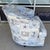 Nautical New Showroom Sample Swivel Chair With Nautical Upholstery For Sale - Image 3 of 8