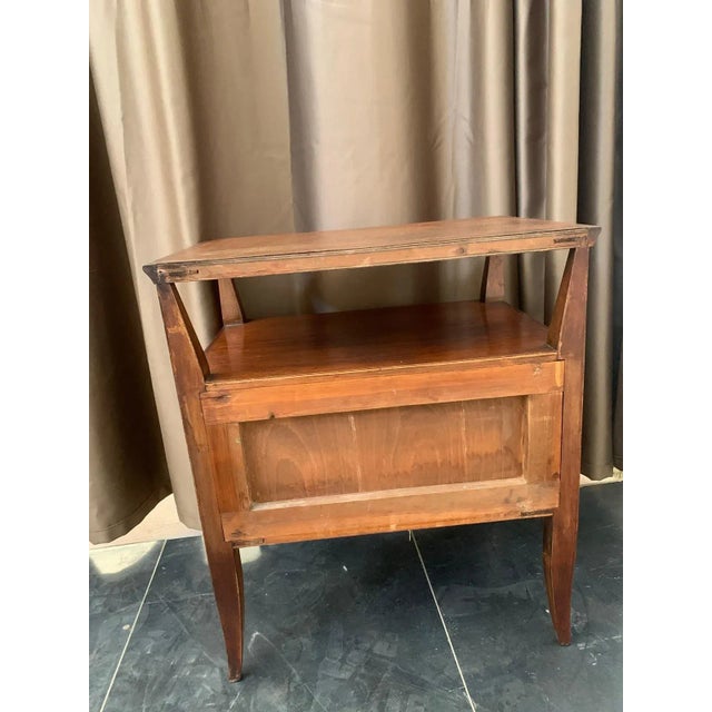Vintage Art Deco Milanese Bedside Table by Gio Ponti, 1940s For Sale - Image 12 of 13