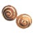 Vintage BULGARI BULGARI 18k Yellow Gold Swirl Earrings For Sale