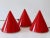 Contemporary Acrylic Table Lamps or Cone Sconces by Verner Panton for Poly Thema, Set of 3 For Sale - Image 3 of 18