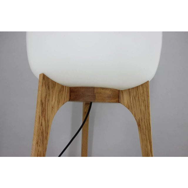 Upcycled Glass and Oak Lamp, 1970s For Sale - Image 6 of 12