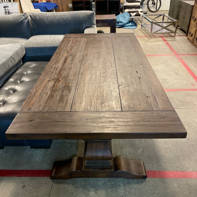 Restoration Hardware Timothy Oulton Salvaged Wood Trestle Rectangular