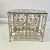 Vintage Maitland-Smith Hollywood Regency Silver Leaf Wine Rack Console Table - 30 Wells, Demi-Lune Design, Attributed For Sale - Image 13 of 16