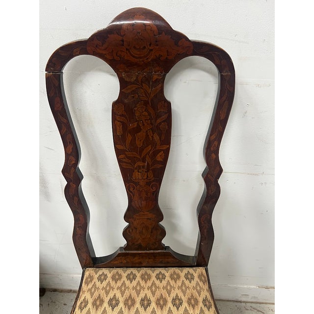 Antique Dutch Chairs in Marquetry Wood, 1800s, Set of 8 For Sale - Image 17 of 18