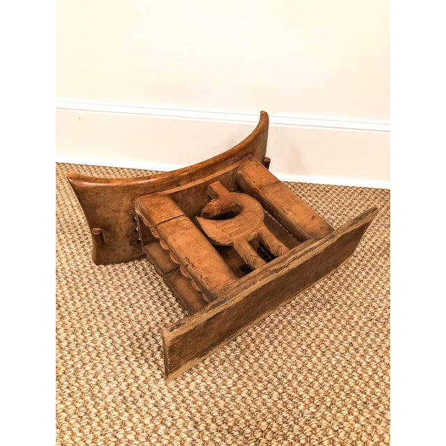 1950s Vintage Wood Carved Ashanti Stool For Sale - Image 4 of 7