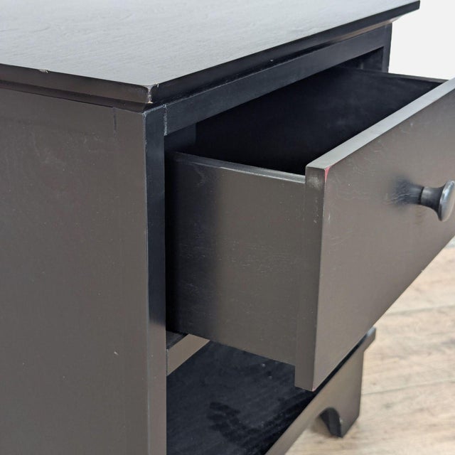 Wood Pottery Barn Cabot Side Table For Sale - Image 7 of 10