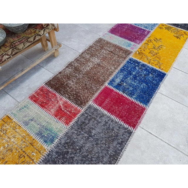 1960s Handmade Decorative Floor Runner For Sale - Image 6 of 10