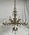 Brass French Style Brass and Crystal Chandelier For Sale - Image 8 of 9