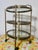 Petite Bar Cart in Brass and Glass From Maison Jansen, France, 1960s Unmarked For Sale - Image 13 of 15