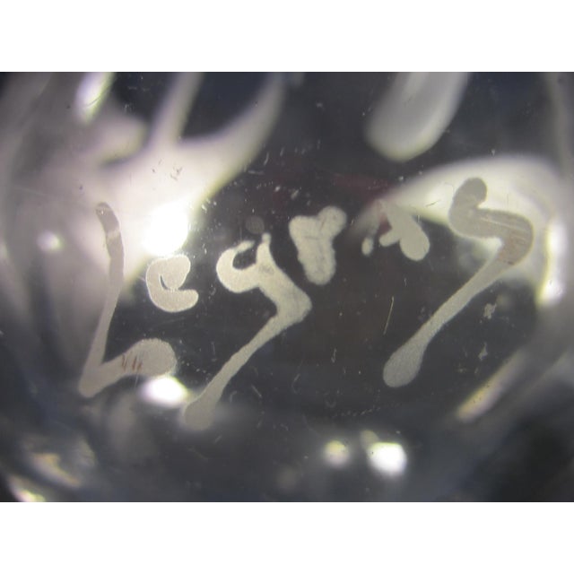 Early 19th Century Legras France Etched Tulips Cameo Glass Vases - A Pair For Sale - Image 10 of 17