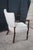White Mid 20th Century Martha Washington Style Mahogany Upholstered Library Arm Chair For Sale - Image 8 of 13