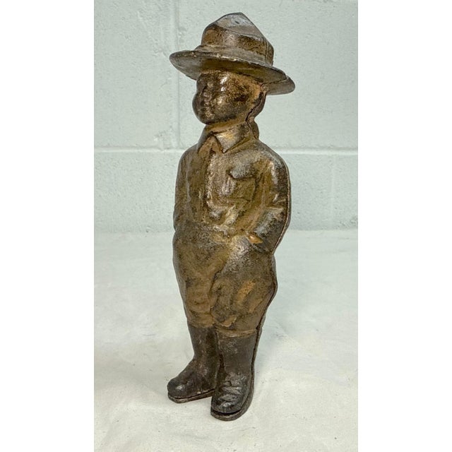Cast Iron Dough Boy w.w.i. Soldier Still Bank. By Grey Iron Toy Co., C. 1919 For Sale - Image 10 of 13