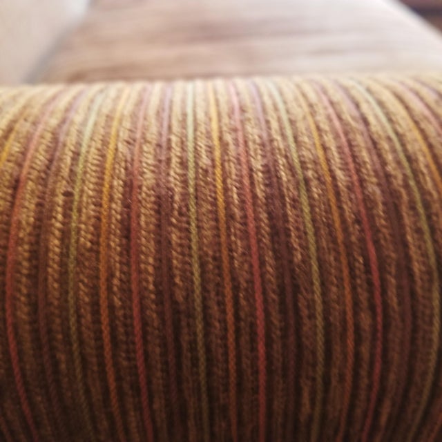 Art Deco Custom Two Piece Brown Sectional Sofa, Upholstered in Osborne and Little Chenille For Sale - Image 3 of 10