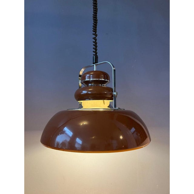 Vintage Space Age Pendant Lamp by Anvia, 1970s For Sale - Image 6 of 11