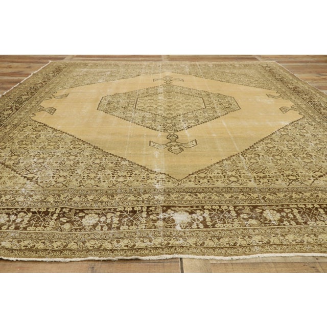 Antique Persian Tabriz Rug - 09'00 X 12'00 For Sale - Image 9 of 11