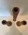 Farmhouse 1920s Wooden Spool Candlesticks - Set of 3 For Sale - Image 3 of 8