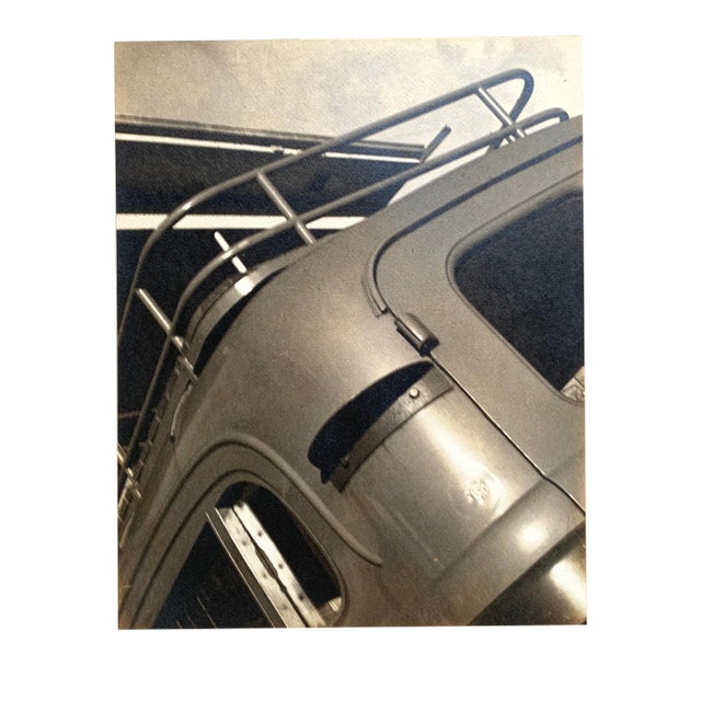 1940s Black and White Photograph "Corner of a Trailer" For Sale