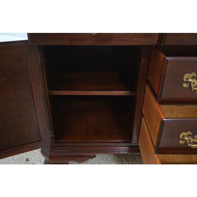 1980s Ethan Allen Georgian Court Cherry Dresser For Sale - Image 5 of 18
