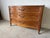 1960s Vintage French Provincial Louis XV Style Walnut & White Marble Top Three-Drawer Commode For Sale - Image 15 of 16