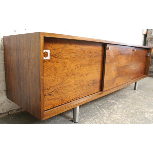 Mid 20th Century Danish Rosewood Sideboard Designed by Bodil Khaer for E. Pedersen & Søn. , Attributed For Sale In New York - Image 6 of 18