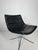 Black Vintage Swivel Leather Lounge Chair in Chrome and Genuine Leather, 1980s For Sale - Image 8 of 8
