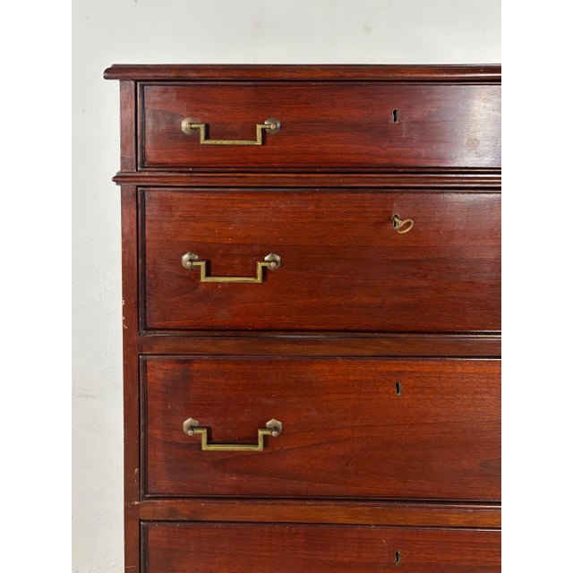 Mahogany Secretaire Chest of Drawers, Mid 20th Century For Sale - Image 13 of 16
