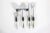 Metal Mid Century Lucite & Steel Chrome Bar Tool Set With Pearls Seaweed and Shells - 4 Pieces For Sale - Image 7 of 8