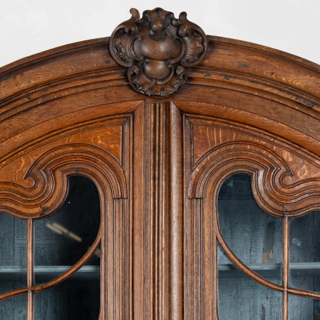 Late 18th Century French Oak Deux Corp Display Cabinet For Sale - Image 6 of 15