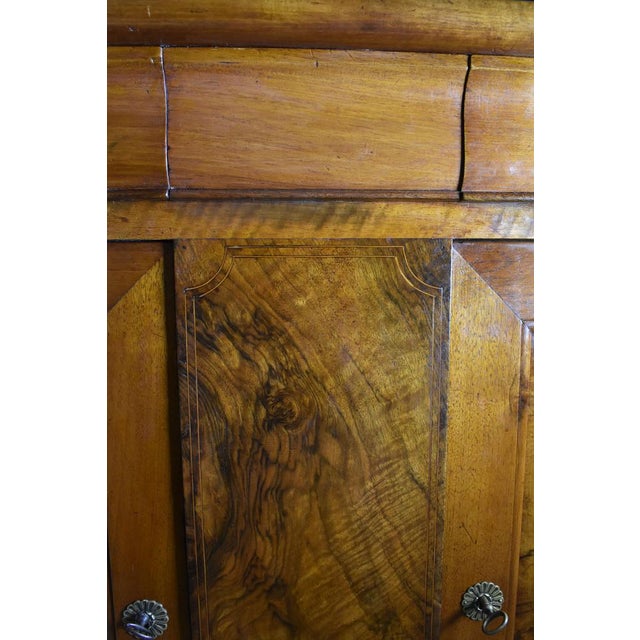 Large Antique French Louis Philippe Walnut Cupboard, 19th Century For Sale - Image 11 of 15
