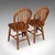 English Set of 4 Side Chairs, English Hoop Back Seats, Wwii, Broad Arrow, Reception Hall For Sale - Image 3 of 12