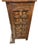 1940s Mexican Colonial Style Rustic Bar With Iron Strapwork & Carved Columns For Sale In Los Angeles - Image 6 of 11