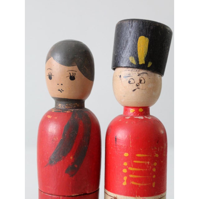 Vintage Figural Wood Box Pair For Sale - Image 6 of 11