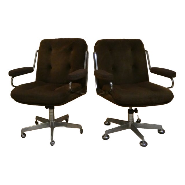 Model KS 172 H Directional Chairs by Karl-Erik Ekselius for Joc Möbel Ab, 1970s, Set of 2 For Sale