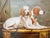 Maitland - Smith Maitland Smith Original Painting of Two Hunting Dogs Hounds For Sale - Image 4 of 7