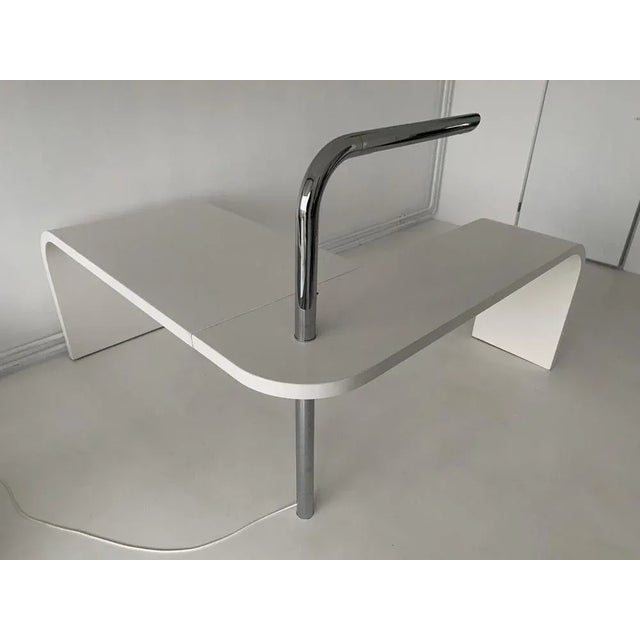 Silver Direk Desk by Ennio Chiggio for Nikol International, 1970s For Sale - Image 8 of 10