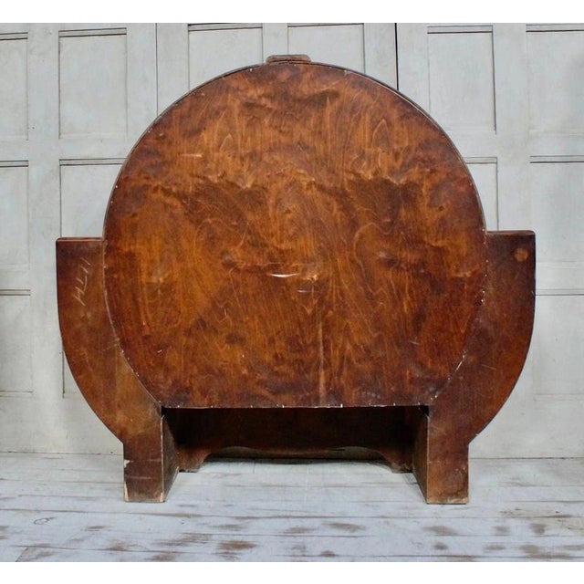 Art Deco Walnut Circular Display Cabinet Vitrine, 1920 For Sale - Image 6 of 13