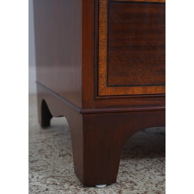 Baker Bow Front Mahogany Bachelor Chest Chairish