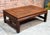 Chinese Vintage 1930's Ming Style Burma Padauk Wood Coffee Table With Chinese Scrollwork For Sale - Image 3 of 12