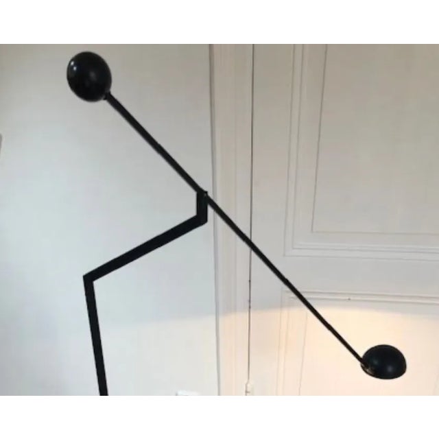 1980s Flexible Black Floor Lamp from Soelken, Germany For Sale - Image 5 of 8