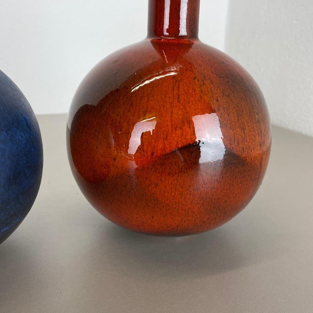 Fat Lava Pottery Vases from Ruscha, Germany, 1960s, Set of 2 For Sale - Image 15 of 18