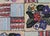 Checkerboard Vintage American Hooked Rug With Geometric and Floral Designs 3'1"x4'8" For Sale In Atlanta - Image 6 of 7