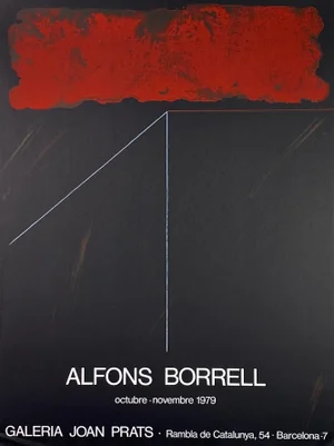 1979 Galeria Joan Prats Alfons Borrell Exhibition Poster