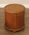 Bamboo and Rattan Circular Glass Top Drum Style Side Table For Sale - Image 12 of 12