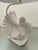 Textile Pigeon-Shaped Porcelain Lamp with Fabric Lampshade, 1970s For Sale - Image 7 of 18