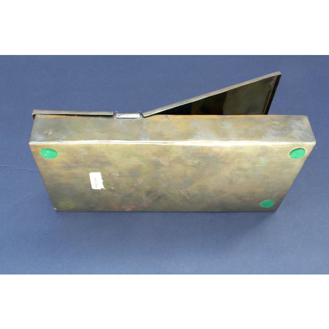 Rare Treasury Circa 18th Century Dutch-Style Brass Inkstand For Sale - Image 12 of 15