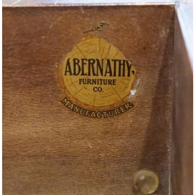 Brown Abernathy Furniture Co. Solid Hard Rock Maple Early American 16" Open Cabinet Nightstand For Sale - Image 8 of 12