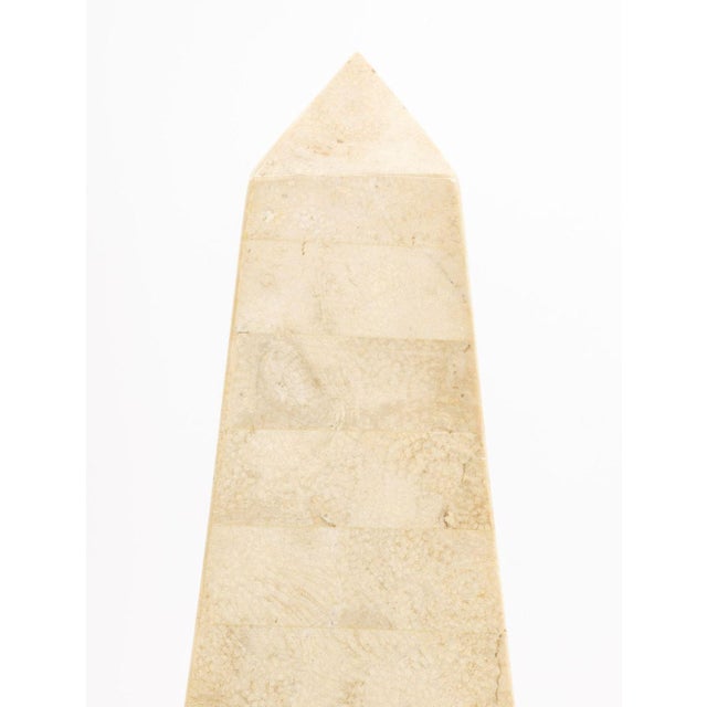 Neoclassical Maitland Smith Style Tessellated Stone Obelisk For Sale - Image 3 of 5
